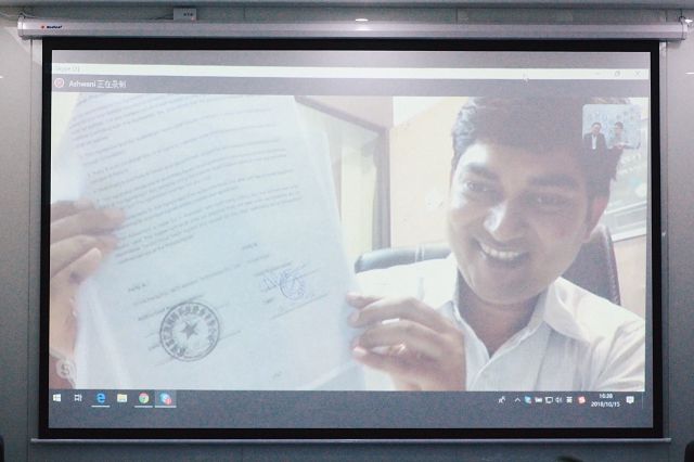 外贸快车首家全球服务中心（印度）签约仪式于10月15日举行